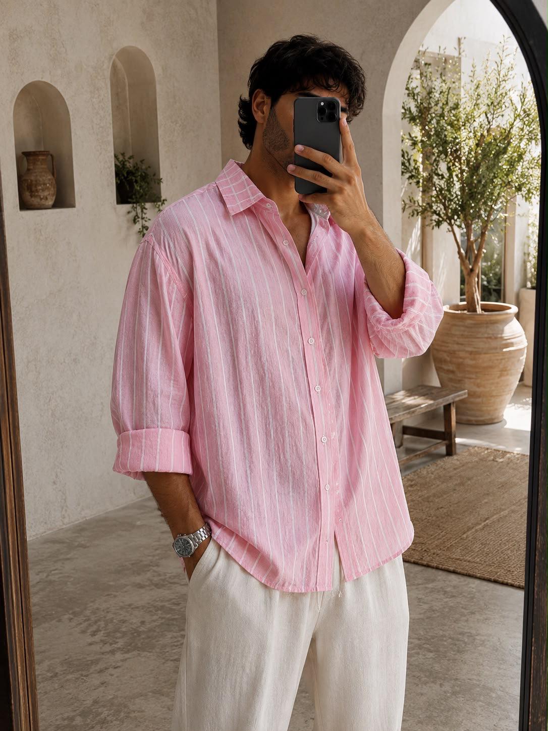 CHEMISE AMPLE RAYÉE