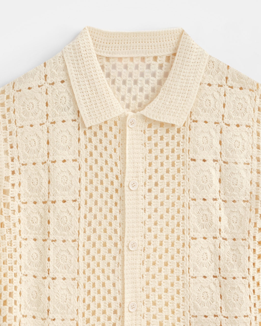 CHEMISETTE UNIE CROCHET