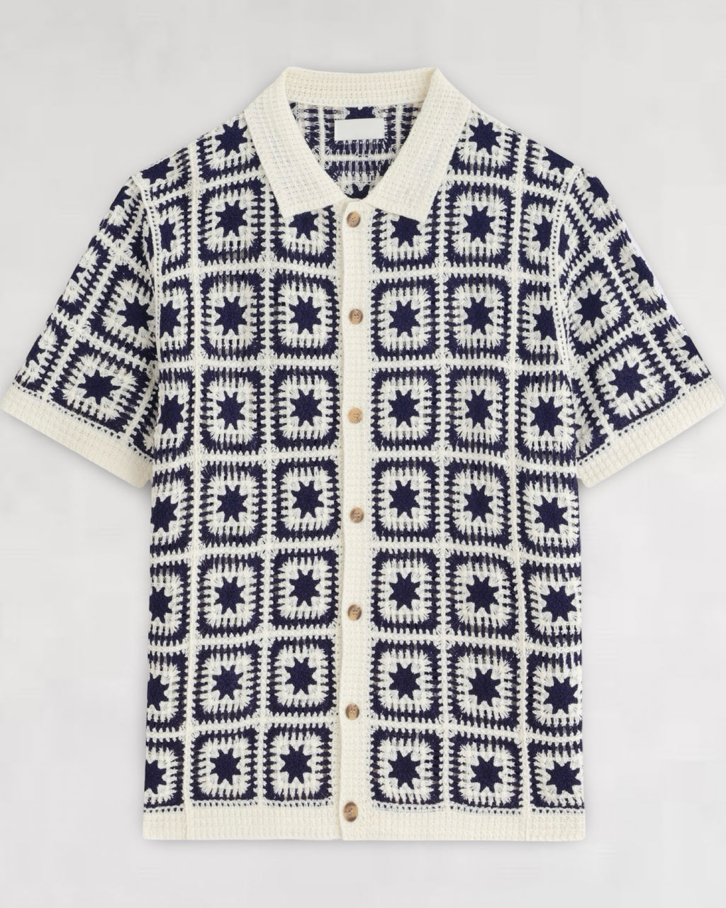CHEMISETTE A MOTIFS EN CROCHET