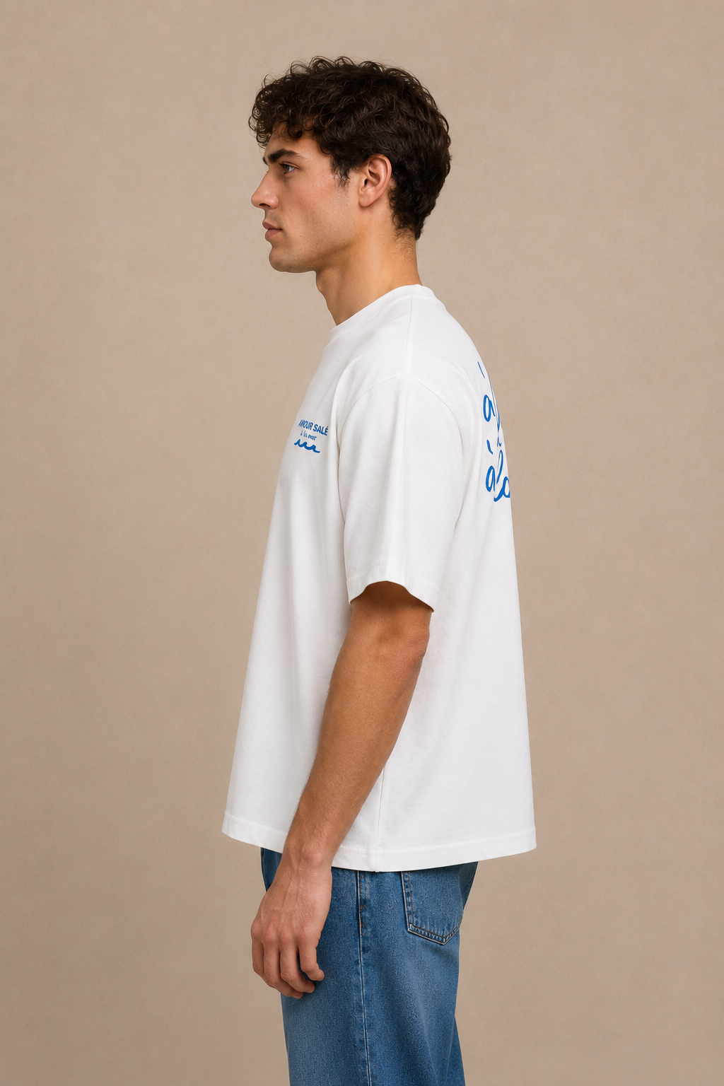 T-SHIRT OVERSIZE AMOUR SALÉ