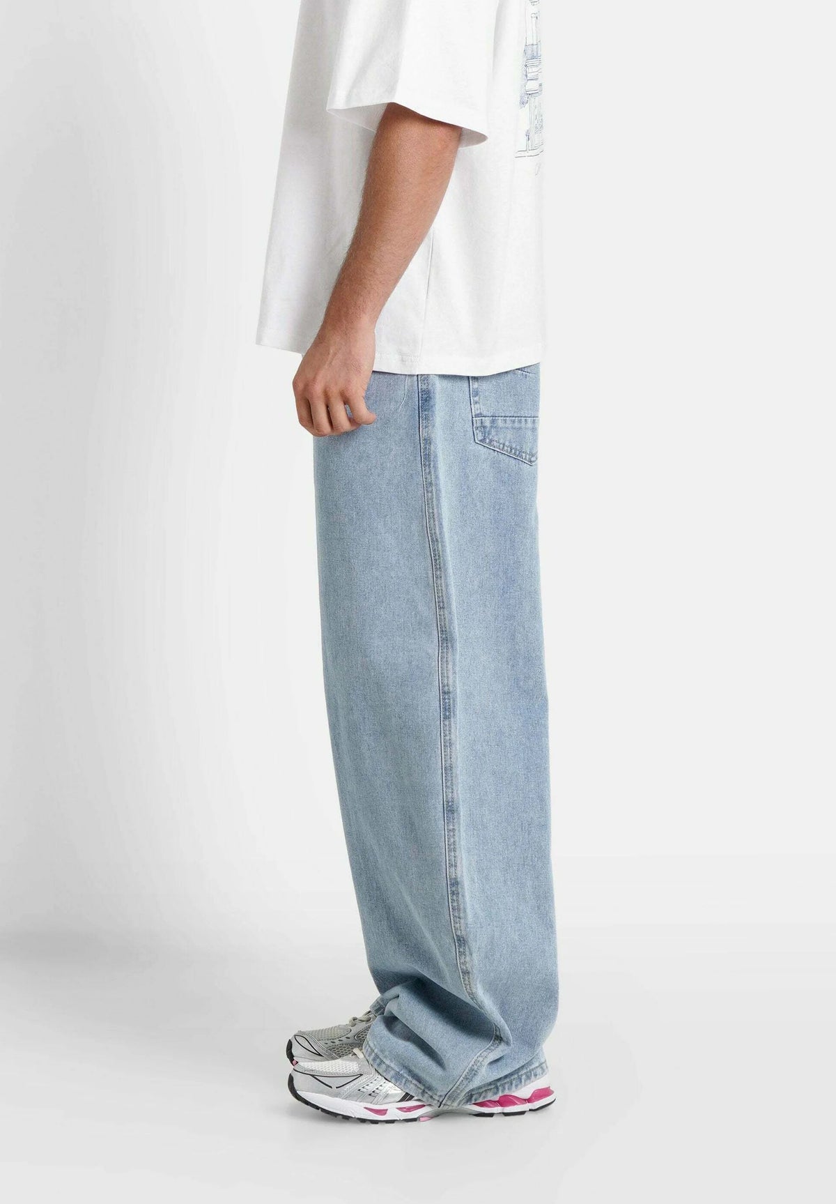 Jeans "Oversize Ballon" bleu