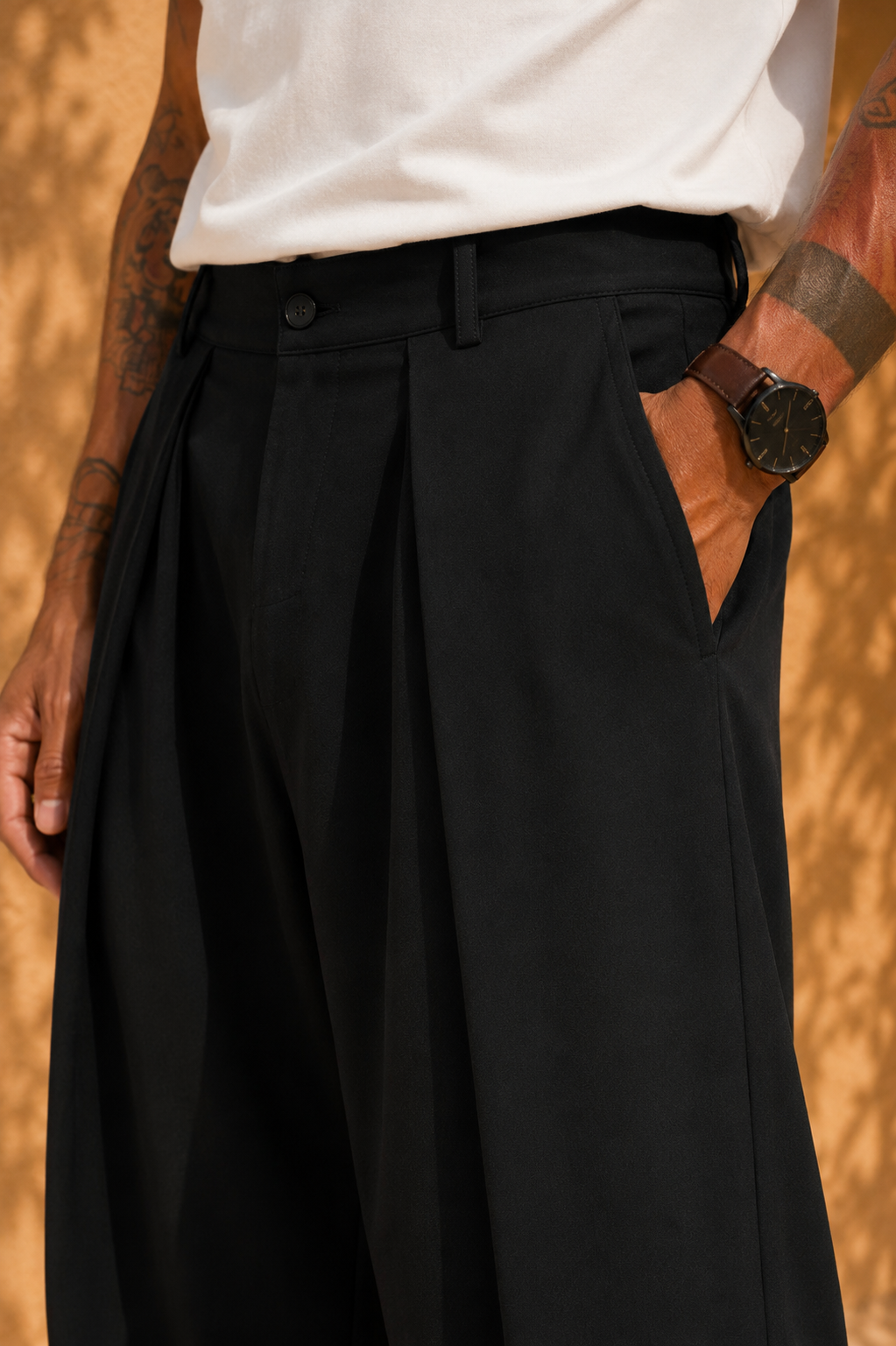 PANTALON FLUIDE A PINCES
