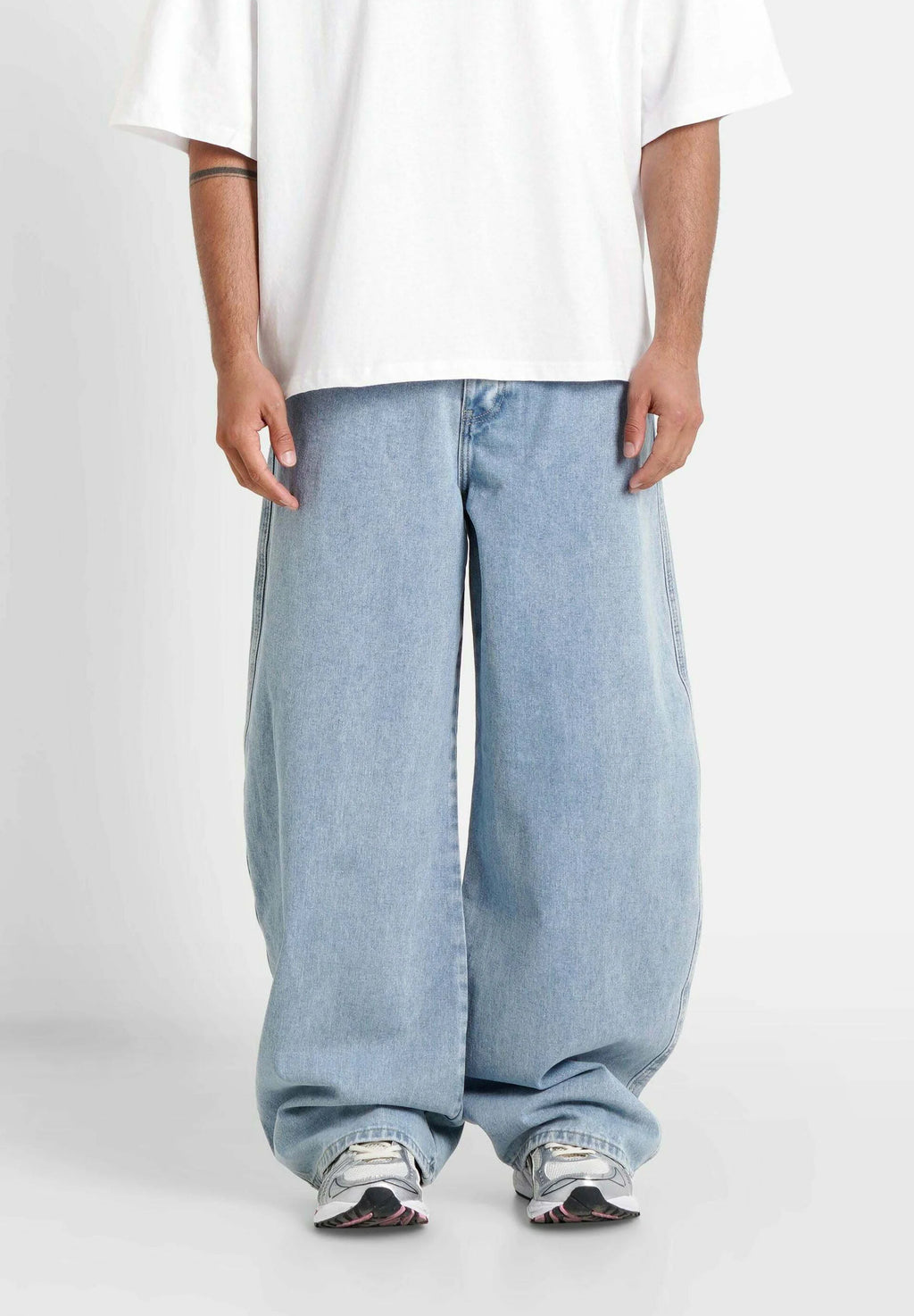 Jeans "Oversize Ballon" bleu