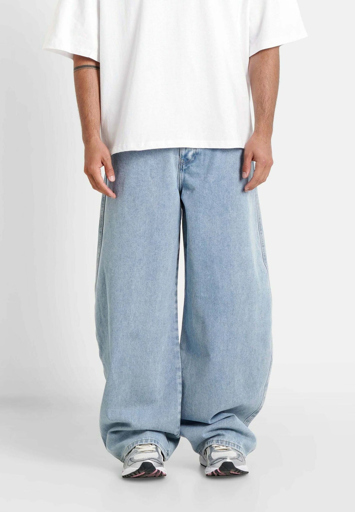 Jeans "Oversize Ballon" bleu