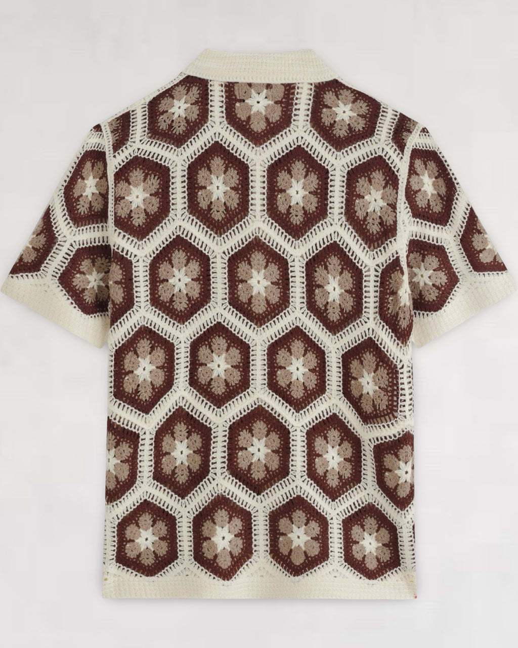 CHEMISETTE CROCHET MOTIFS HEXAGONALES