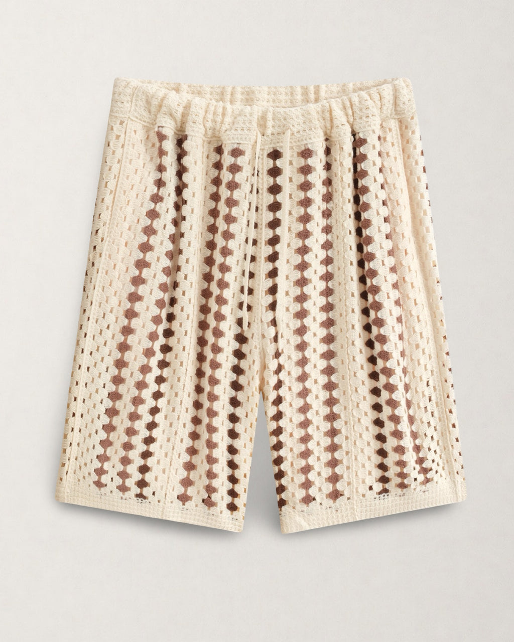 BERMUDA CROCHET RAYÉ