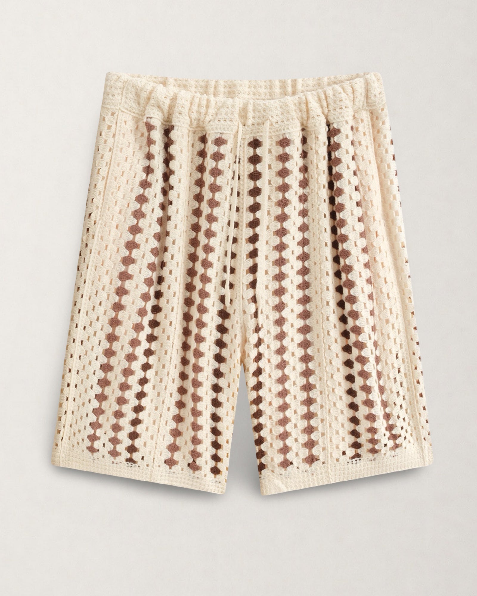 BERMUDA CROCHET RAYÉ