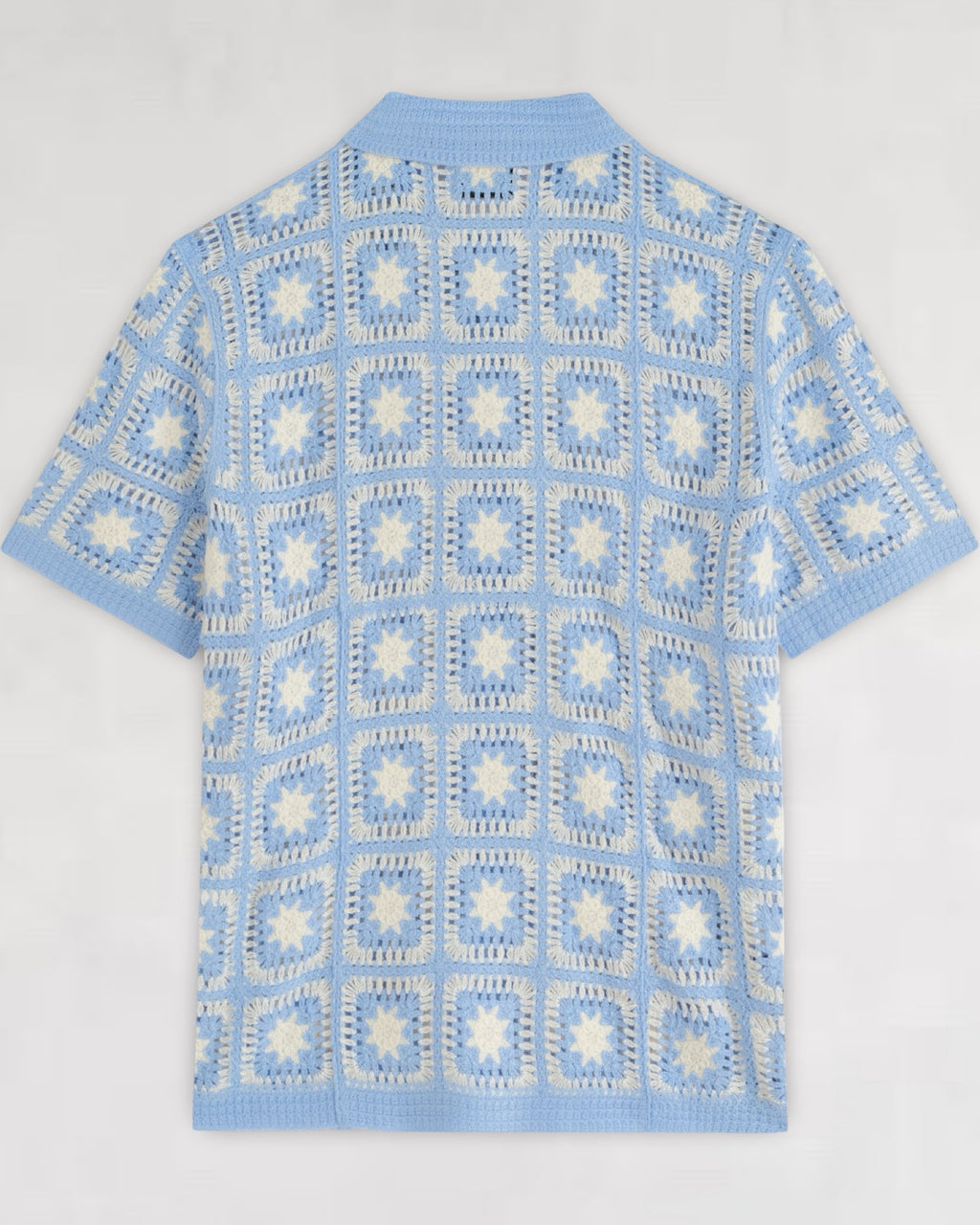CHEMISETTE A MOTIFS EN CROCHET