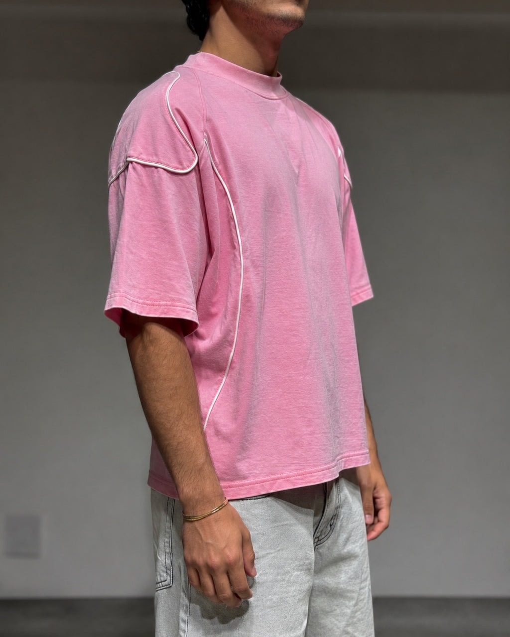 T-SHIRT BOXY A EMPIECEMENTS