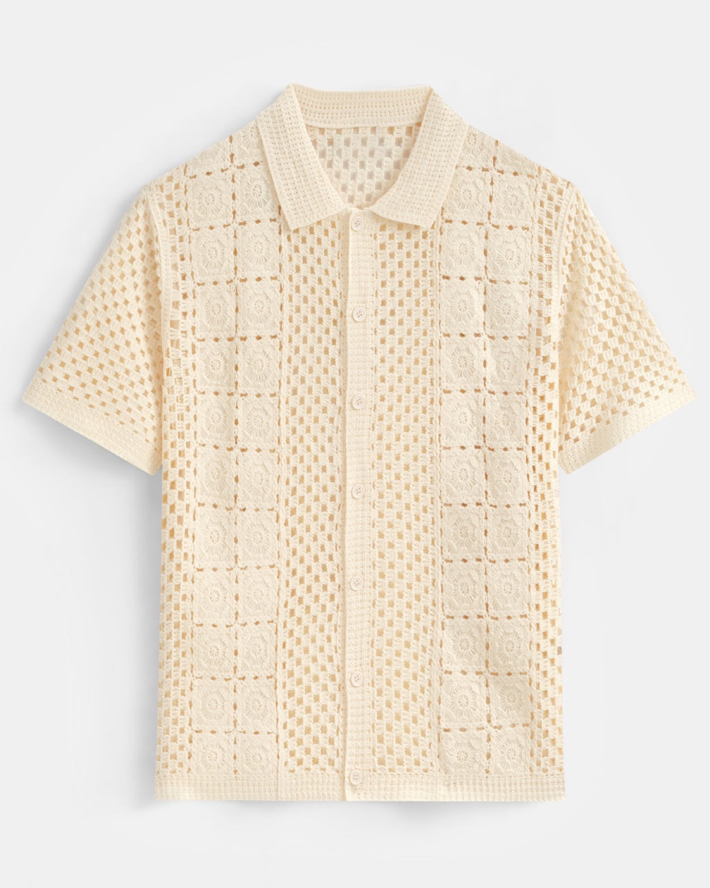 CHEMISETTE UNIE CROCHET