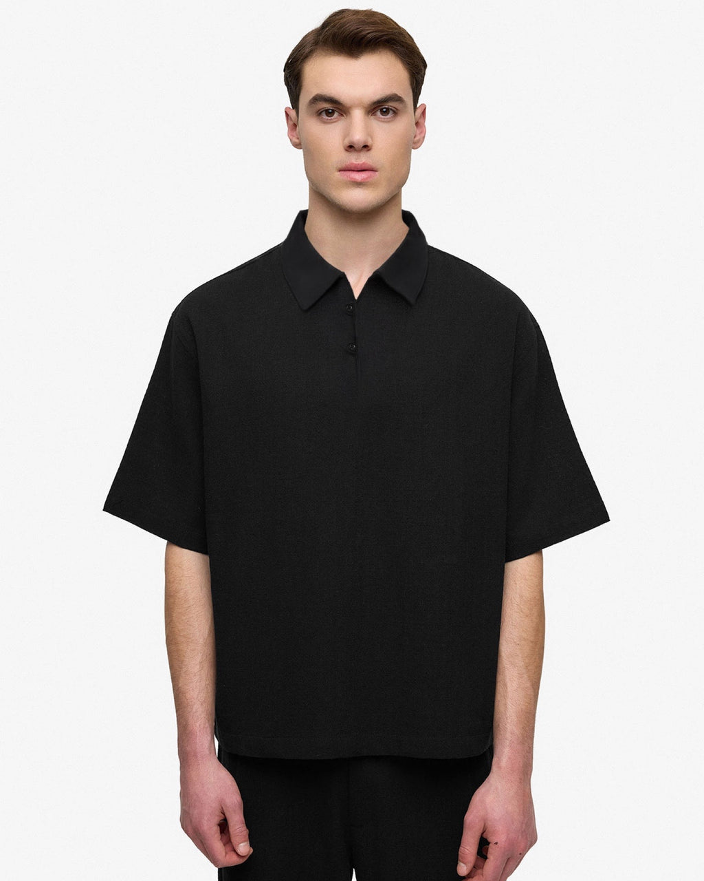POLO OVERSIZE EFFET LIN