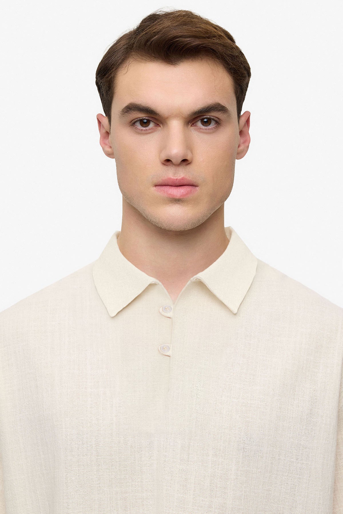 POLO OVERSIZE EFFET LIN