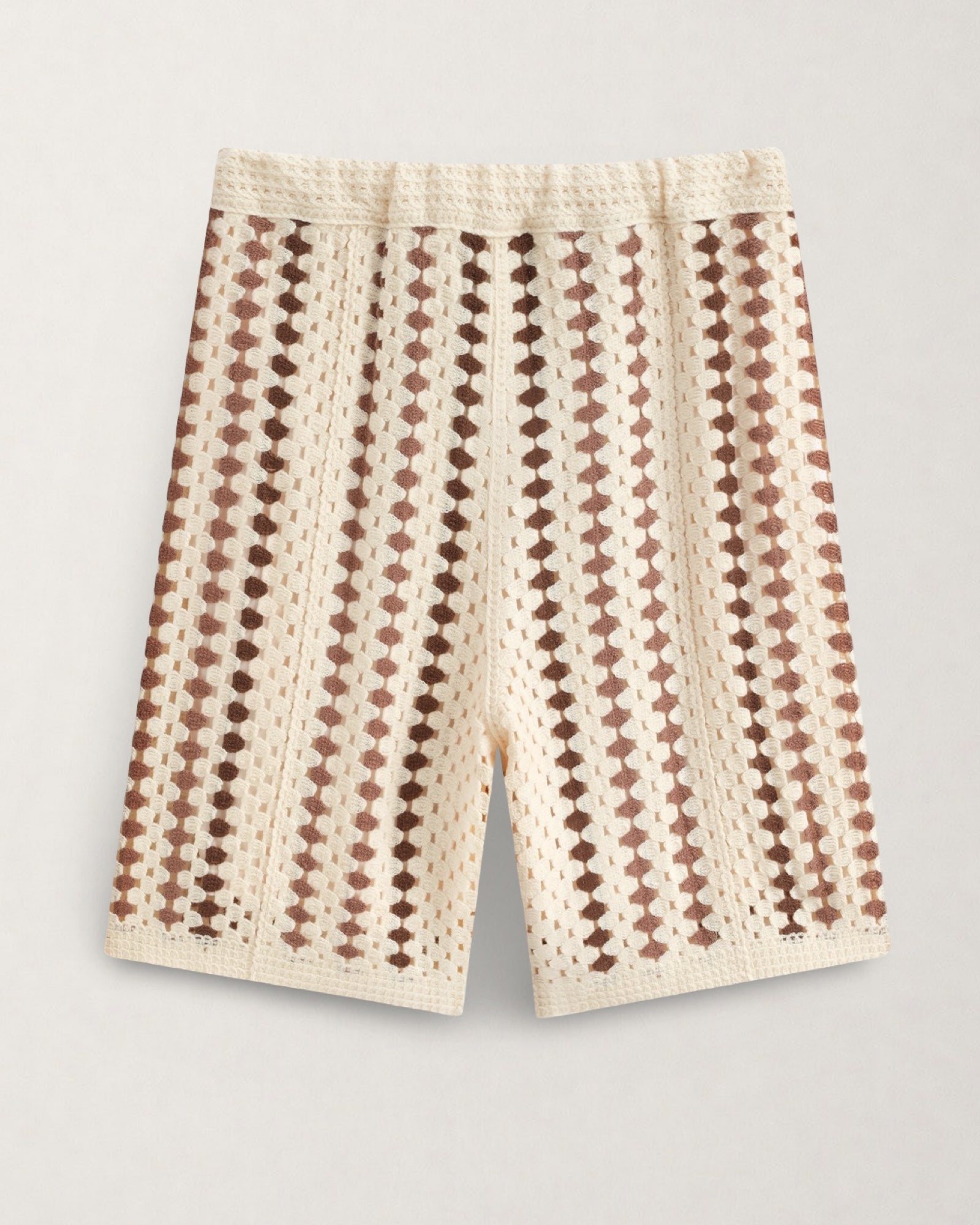 BERMUDA CROCHET RAYÉ