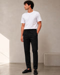 PANTALON EN TOILE UNI