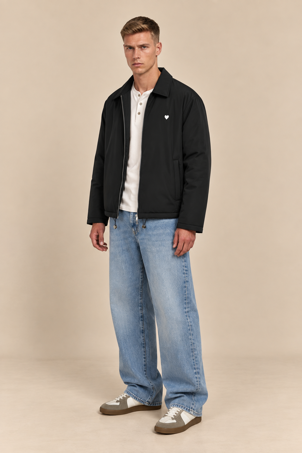 VESTE HARRINGTON COEUR