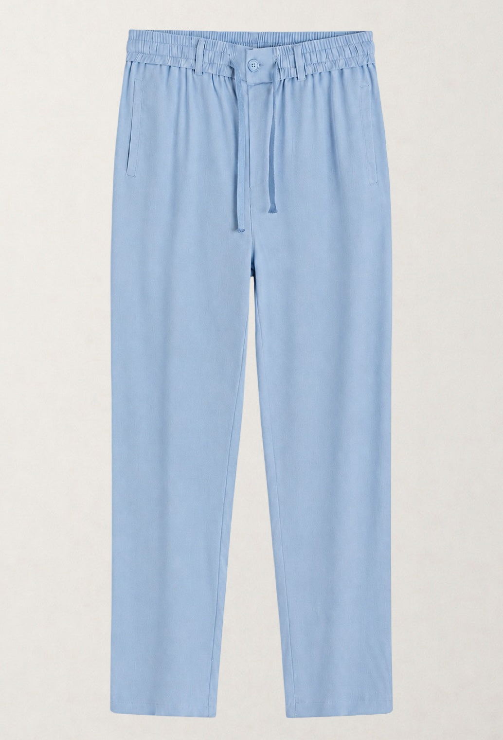 PANTALON EN TOILE UNI
