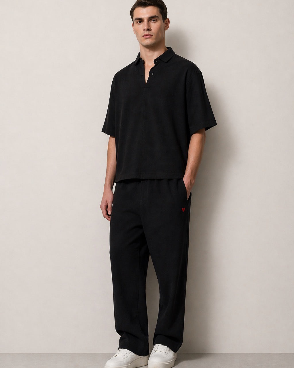 POLO OVERSIZE EFFET LIN