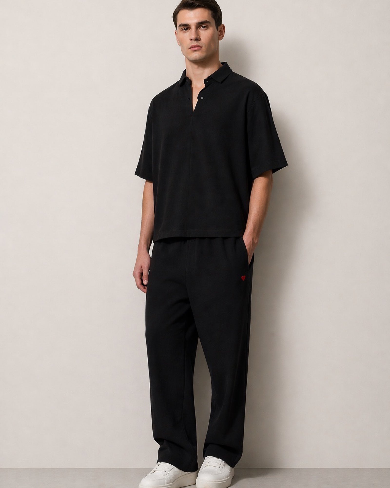 POLO OVERSIZE EFFET LIN