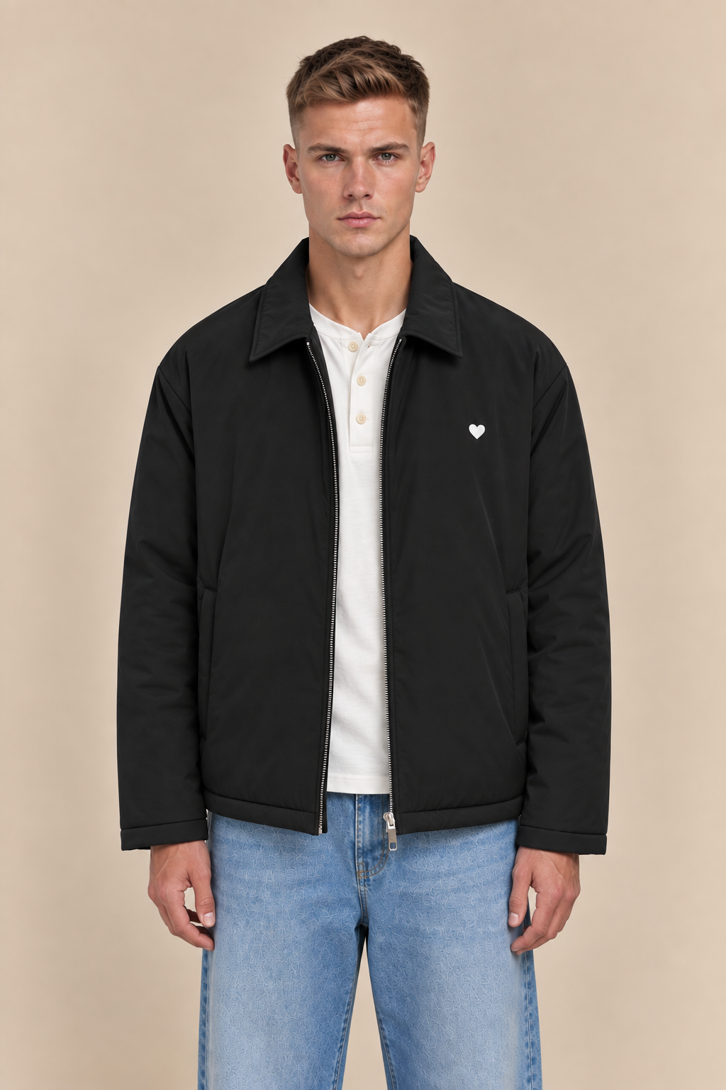 VESTE HARRINGTON COEUR