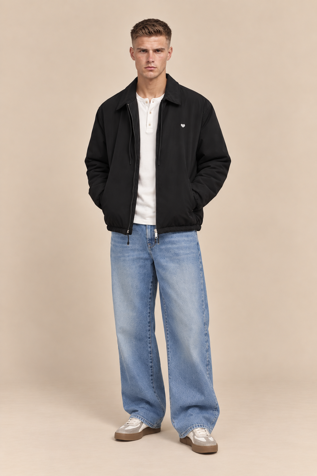 VESTE HARRINGTON COEUR