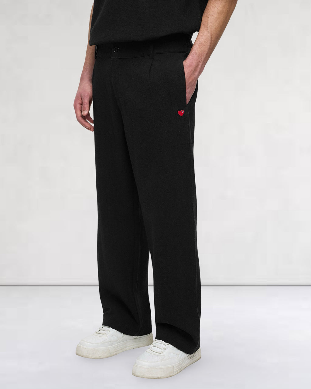 PANTALON EFFET LIN