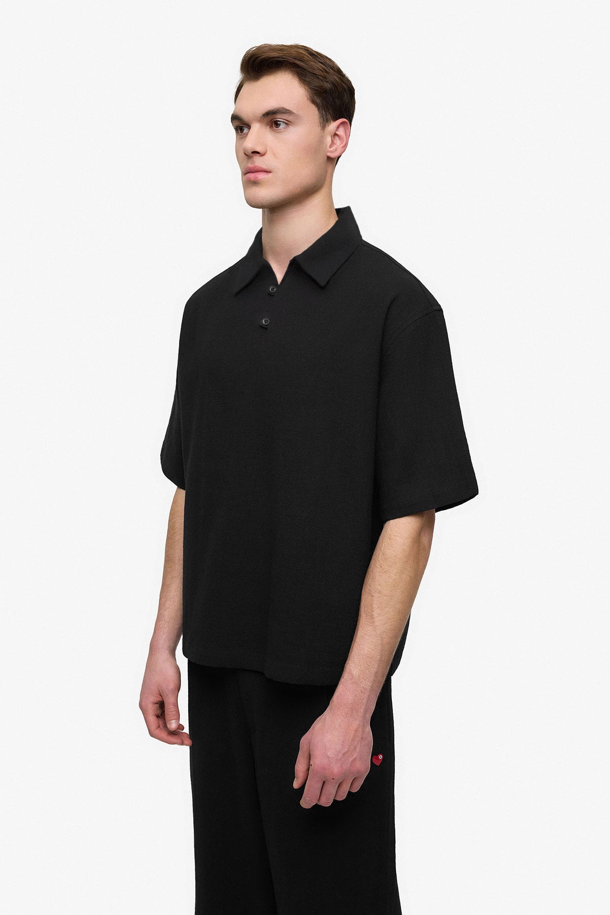 POLO OVERSIZE EFFET LIN