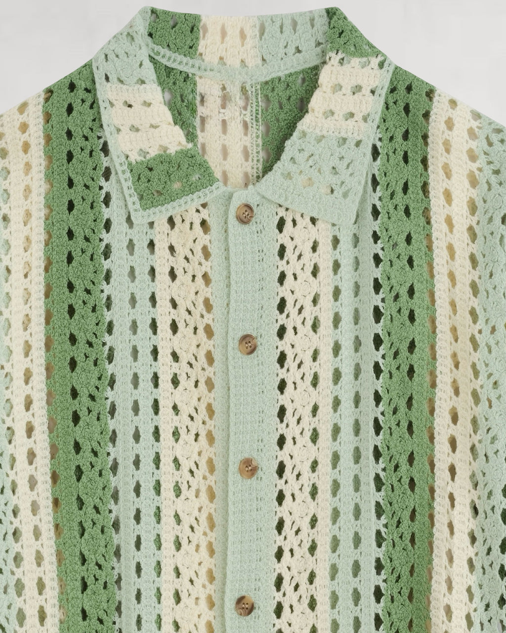 CHEMISETTE CROCHET A BANDE VERTICALE