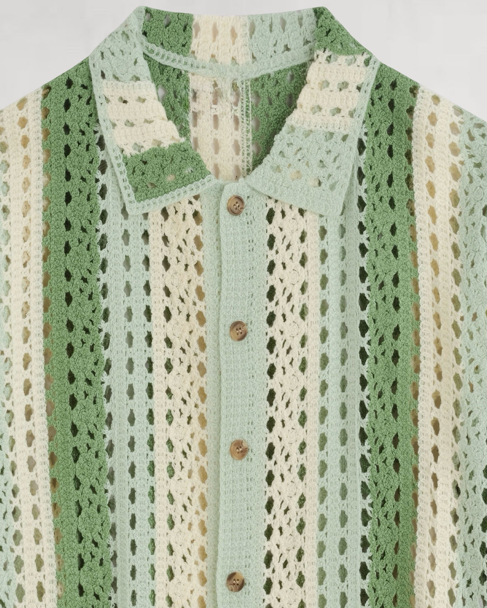 CHEMISETTE CROCHET A BANDE VERTICALE