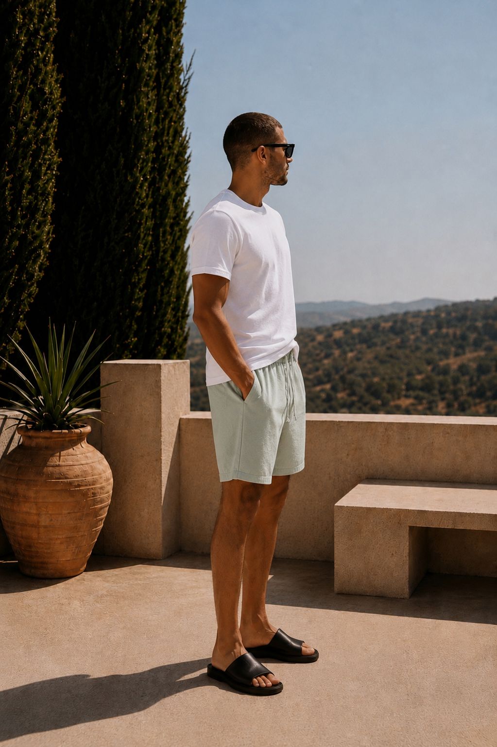 SHORT EFFET LIN UNI