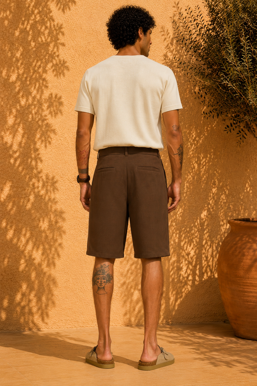 SHORT A PINCES UNI LONG