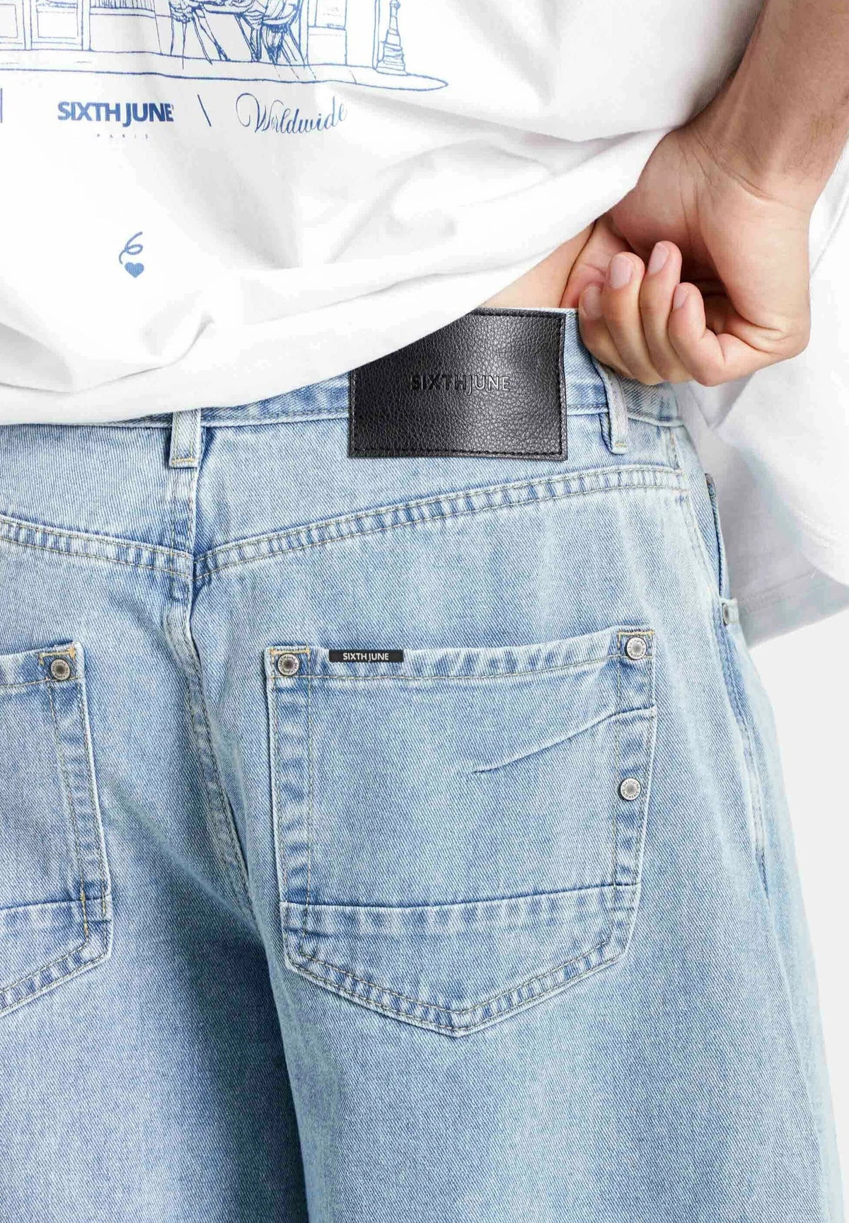 Jeans "Oversize Ballon" bleu