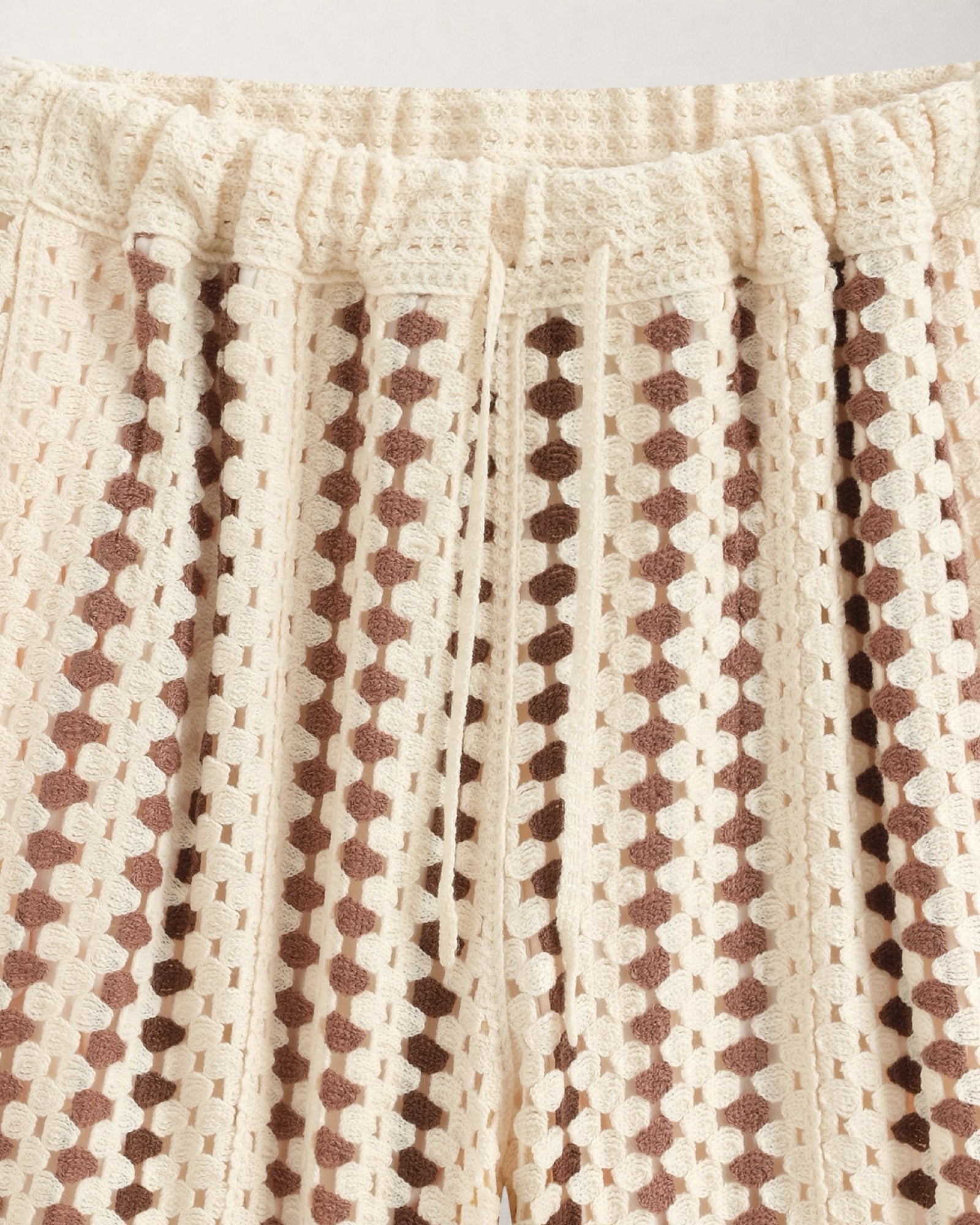 BERMUDA CROCHET RAYÉ