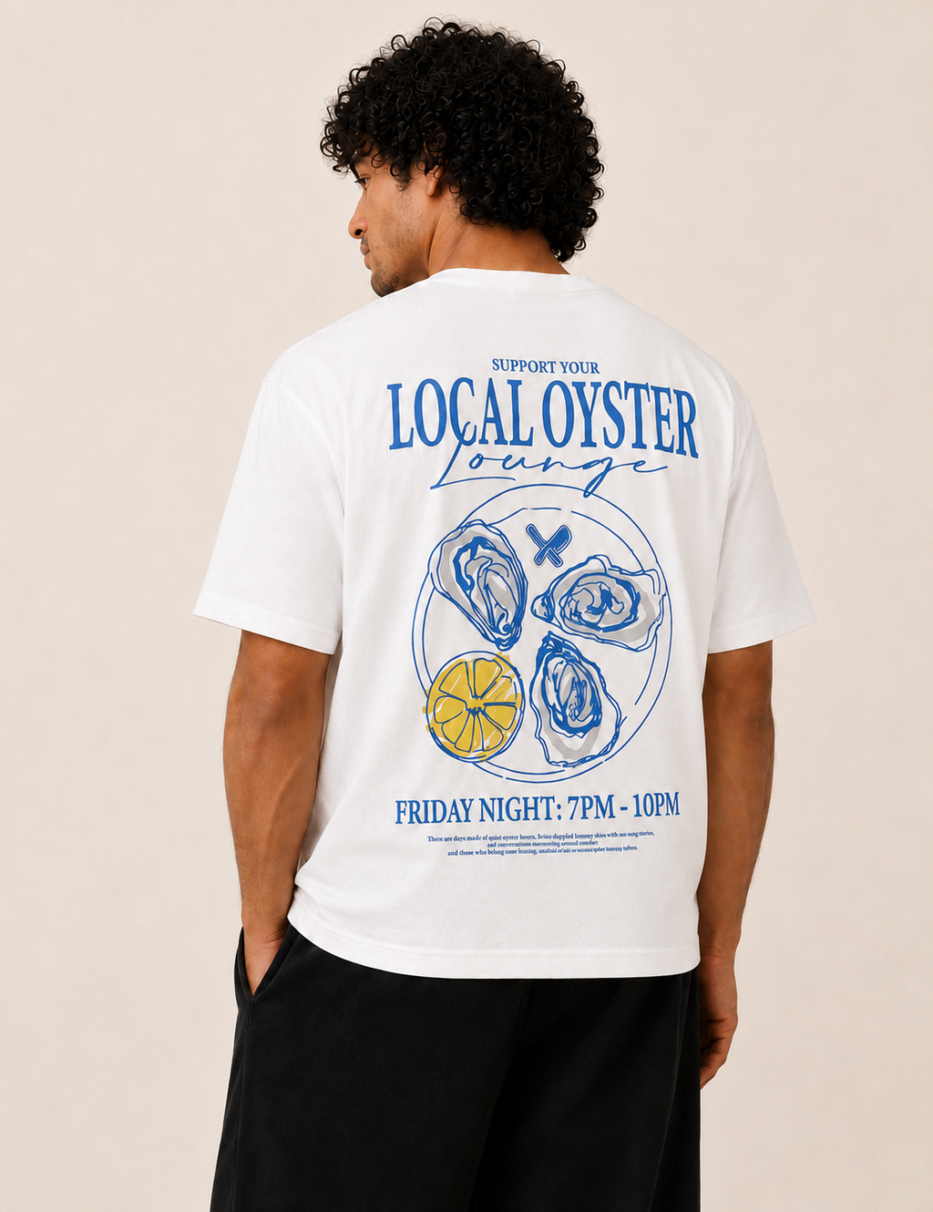 T-SHIRT OYSTER OVERSIZE