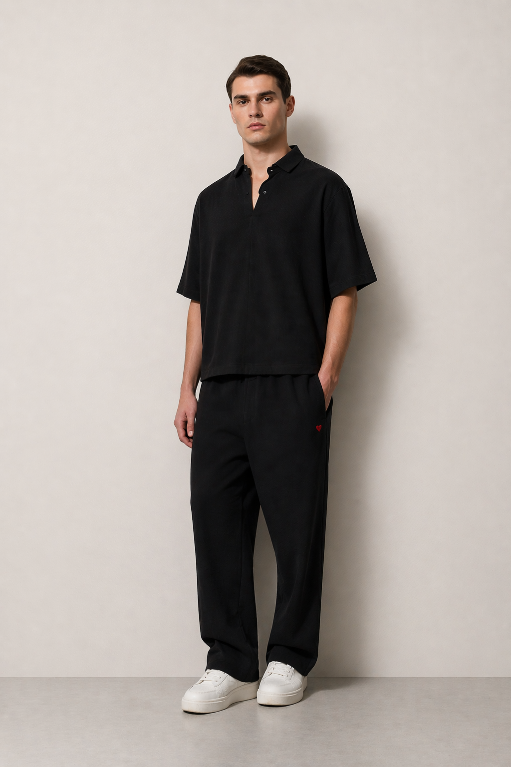 PANTALON EFFET LIN
