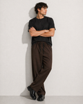 Pantalon en toile uni