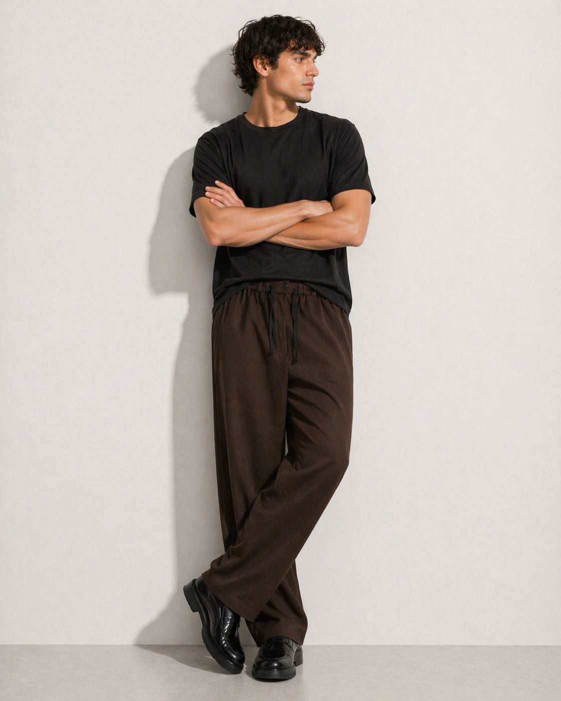 Pantalon en toile uni
