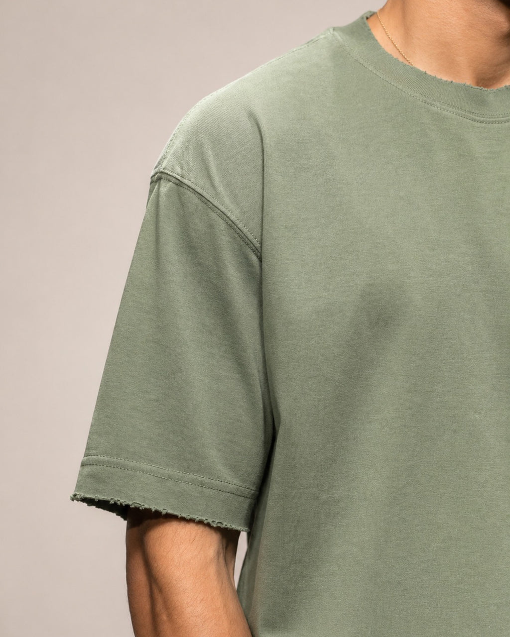 T-shirt basic effet déchiré