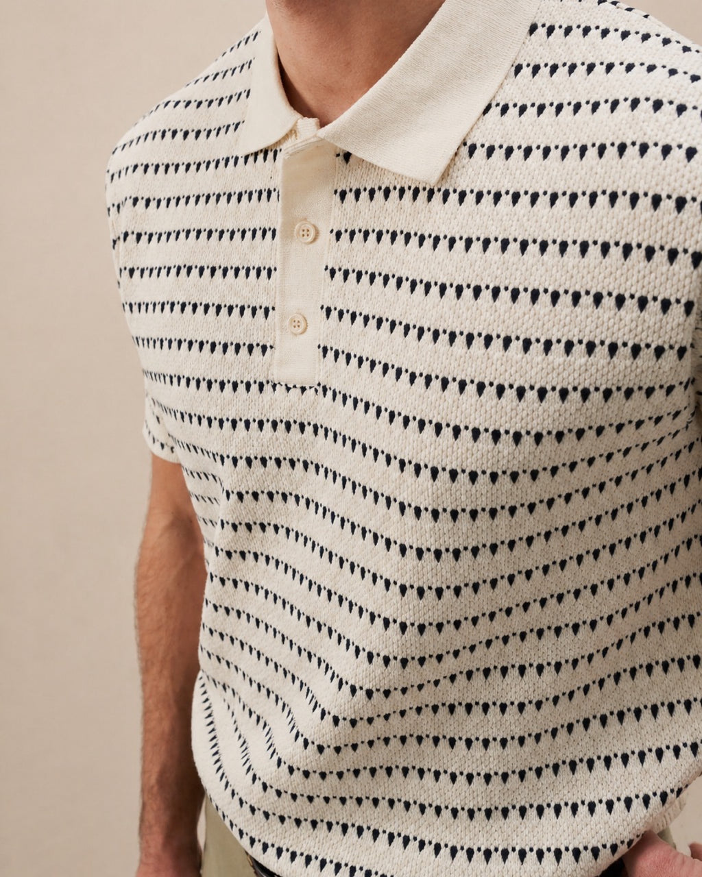 POLO BOUTONNÉ OVERSIZE A POIS