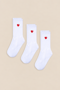 CHAUSSETTES COEUR X3