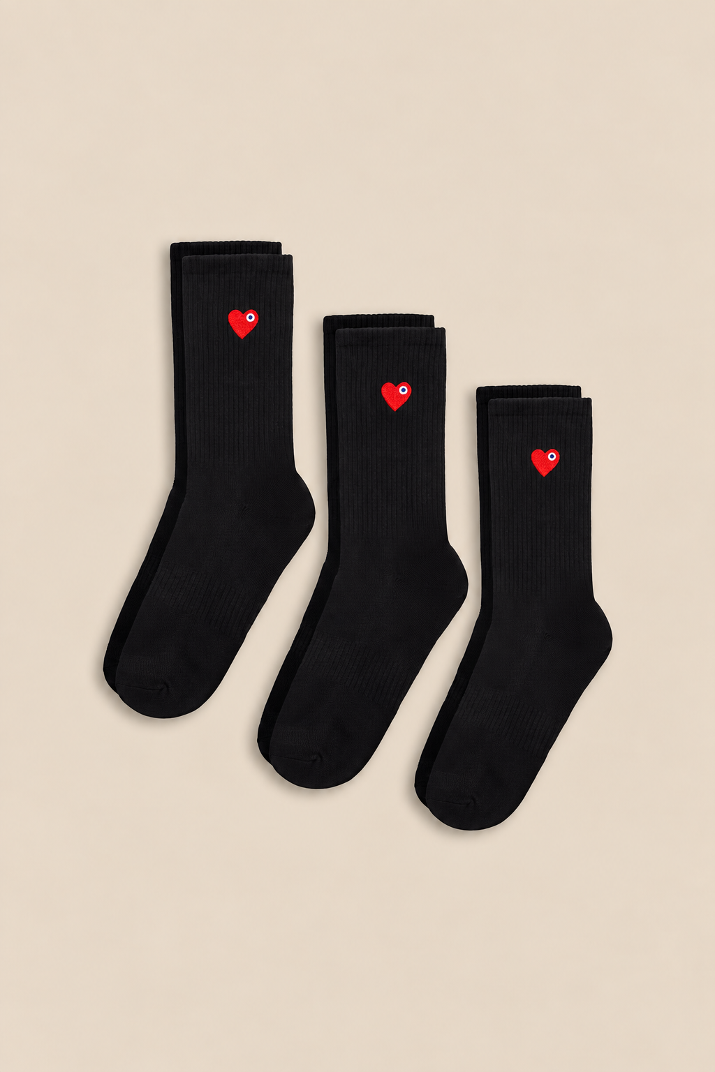 CHAUSSETTES COEUR X3
