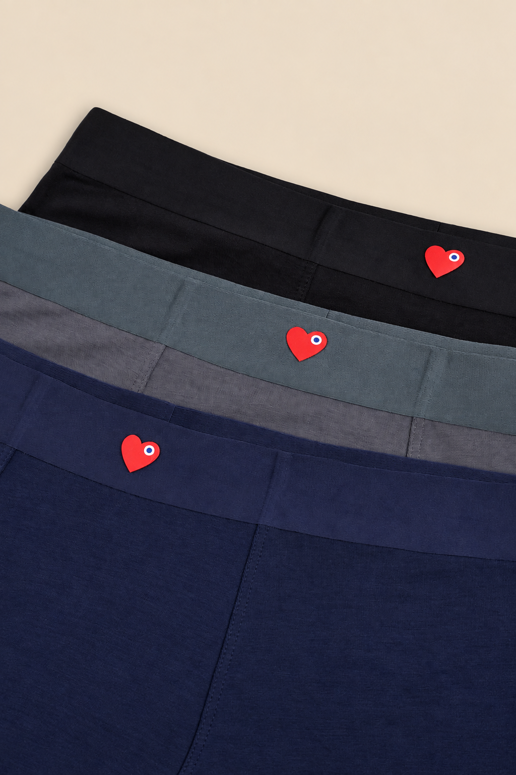 CALEÇONS COEUR X3