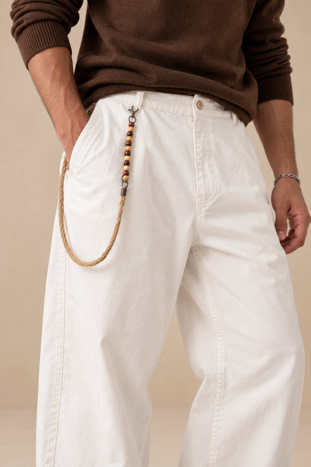 PANTALON LOOSE TOILE ÉPAISSE
