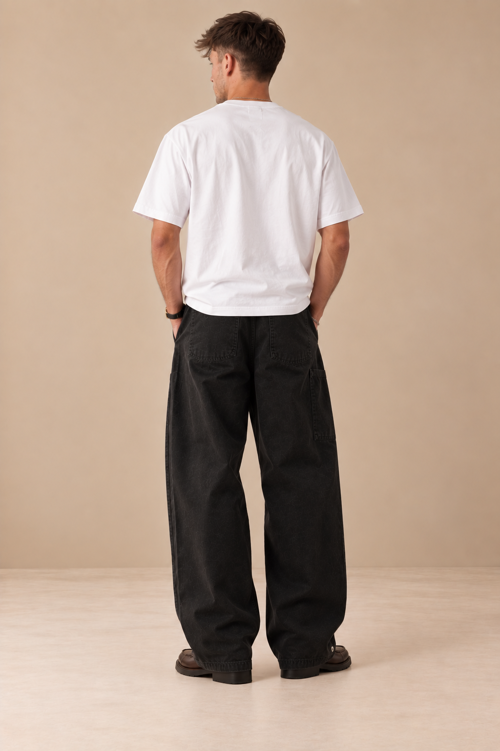 JEANS BAGGY A PRESSION
