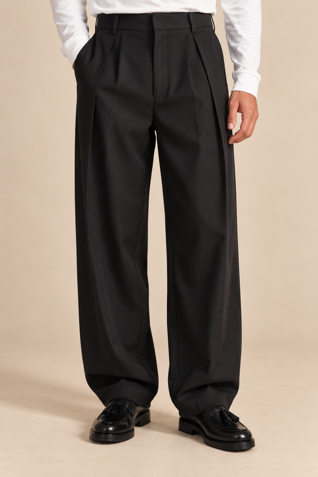 PANTALON FLUIDE A PINCES
