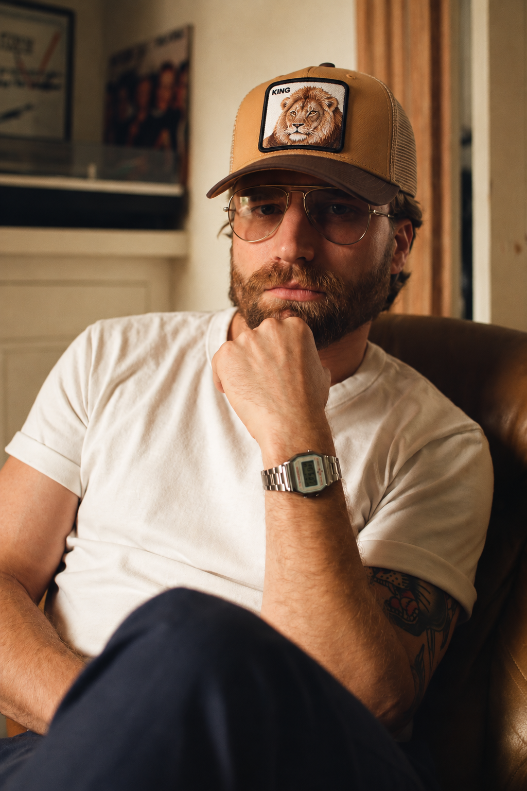 CASQUETTE TRUCKER LION