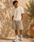 BERMUDA RELAXED FIT A PINCES