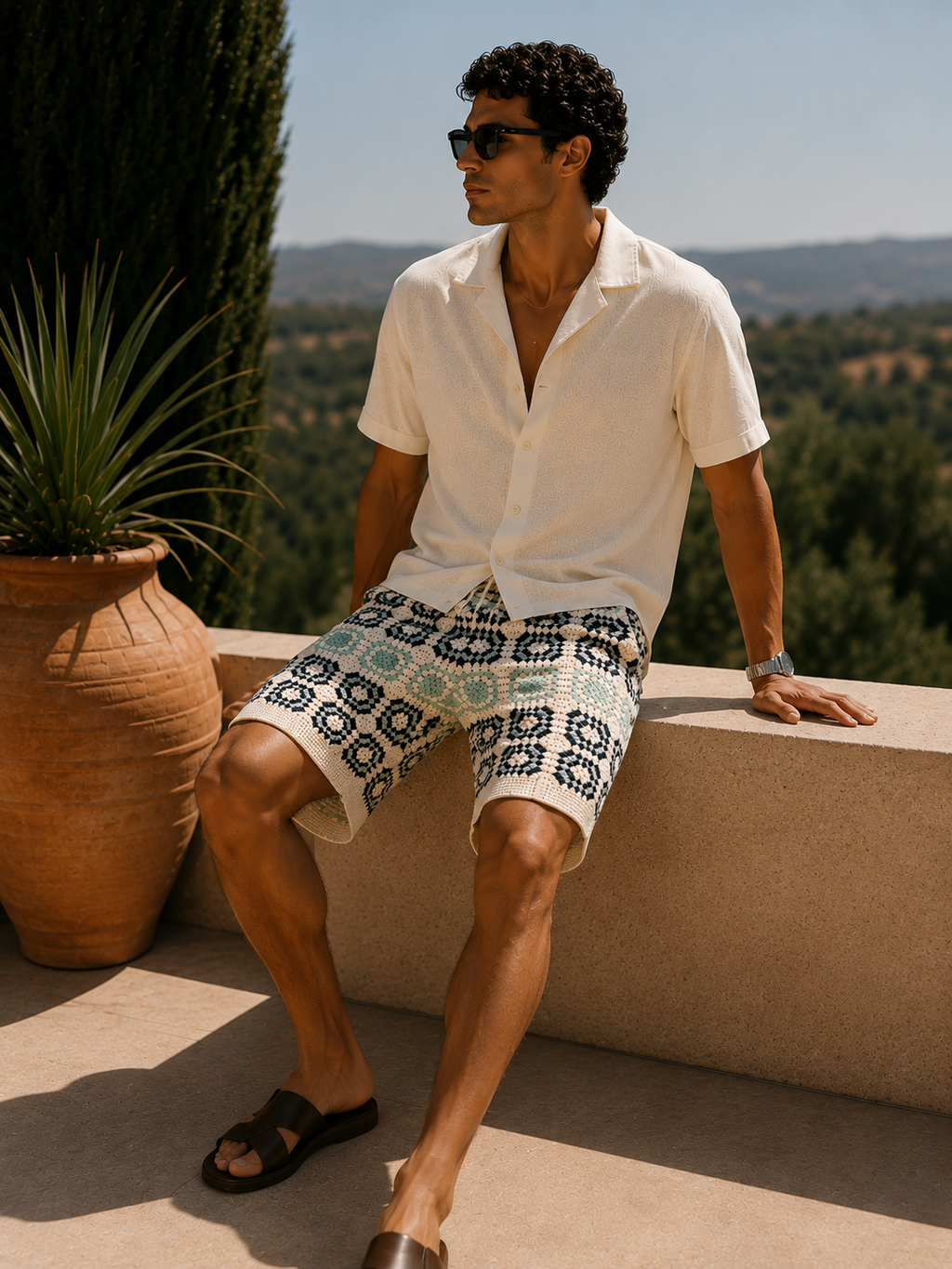 BERMUDA EN CROCHET