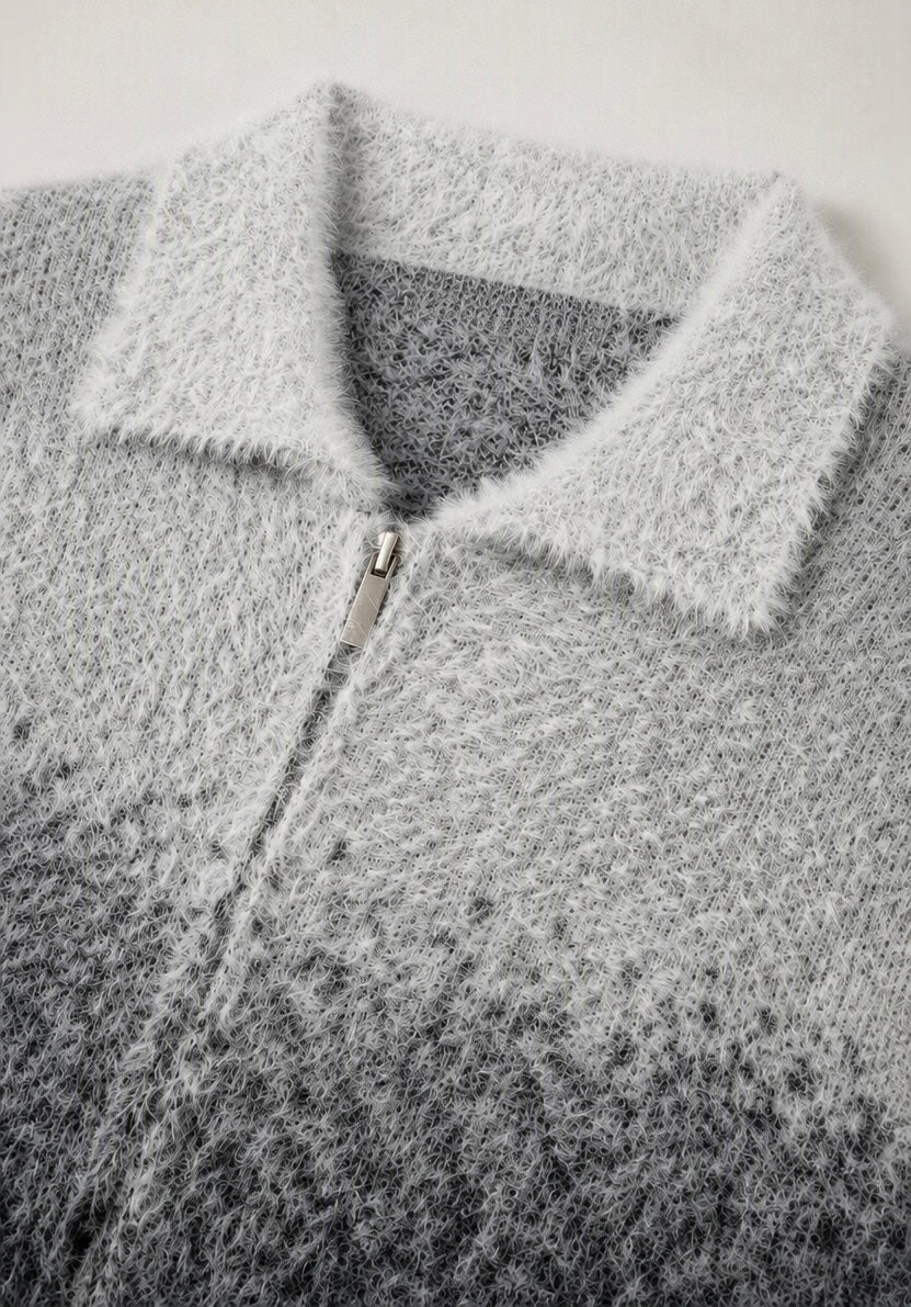 PULL ZIPPÉE EN LAINE