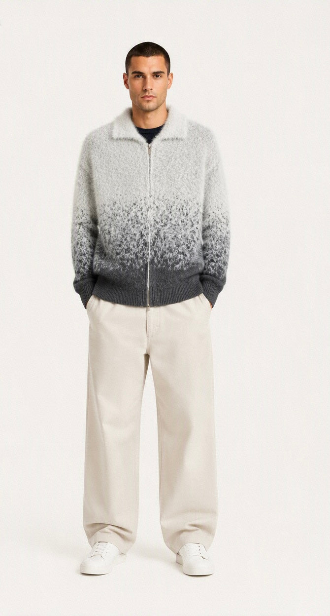 PULL ZIPPÉE EN LAINE