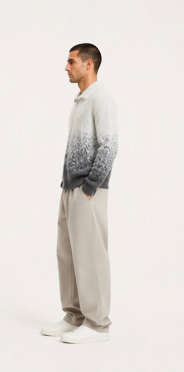 PULL ZIPPÉE EN LAINE
